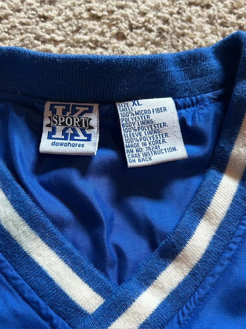 Kentucky Blue V-Neck Pullover Sweater